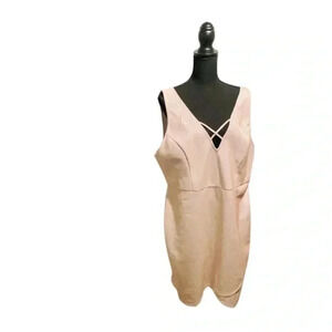 Forever 21 Plus Size Dress Champagne Color Size 3X Cocktail/Party Dress